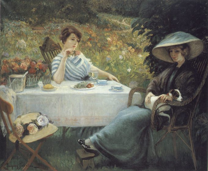 В саду. Французские художники