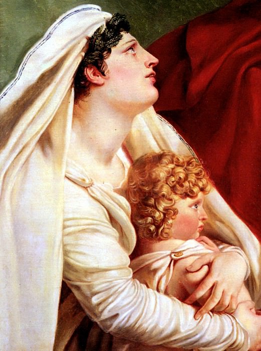 Narcisse Pierre Andromaque Before Pyrrhus With Her Son, Astyanax. French artists