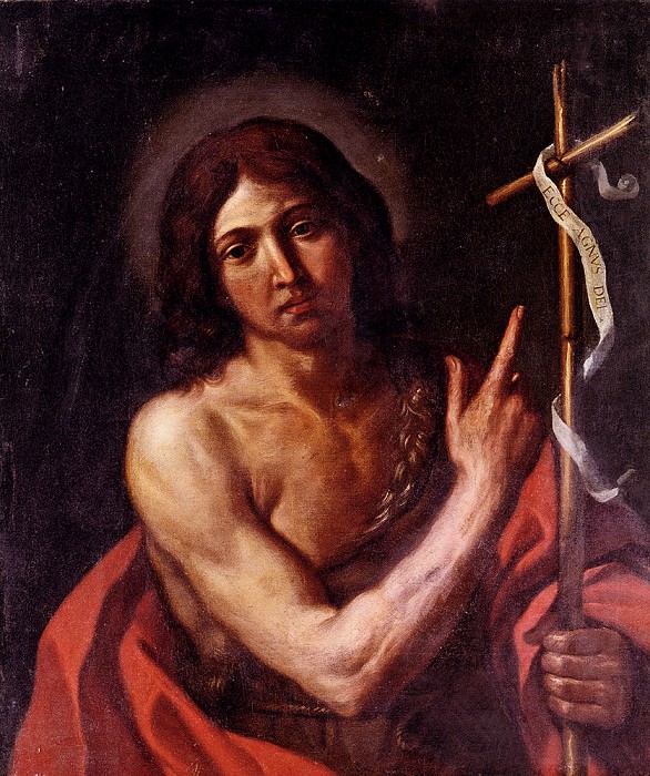 Barbieri Giovanni Francesco Saint John The Baptist. French artists