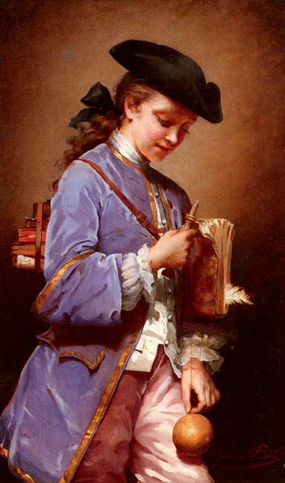Bole Jeanne L Enfant Au Bilboquet. French artists