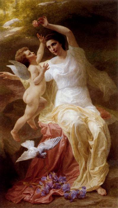 Blanchard Theophile Venus And Cupid. French artists