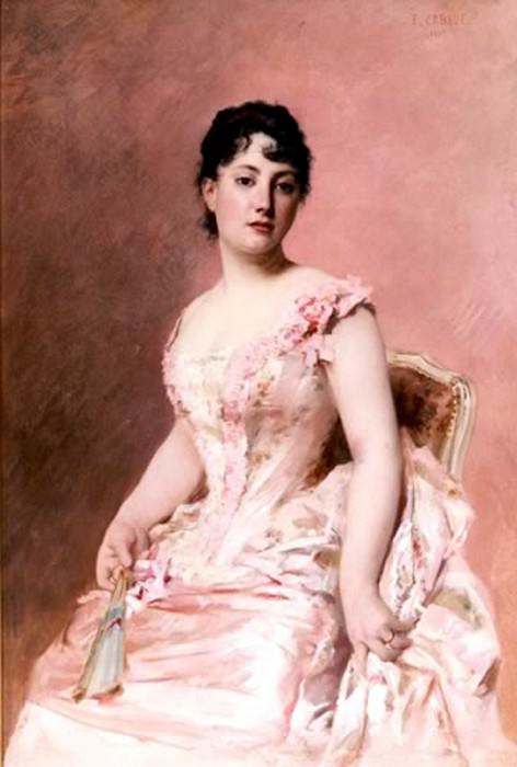 Кабане, Эдуар - Дама в розовом. Французские художники