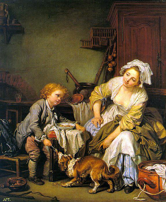 Грёз, Жан-Батист (1725-1805) #1. Французские художники