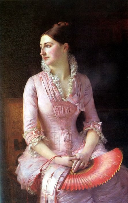 Куртуа, Гюстав - Портрет Анны Мари Даньян. Французские художники
