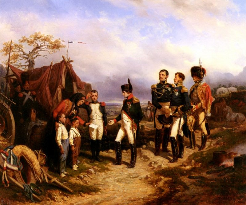 Белланже, Жозеф Луи Ипполит - Наполеон и маленький посыльный. Французские художники