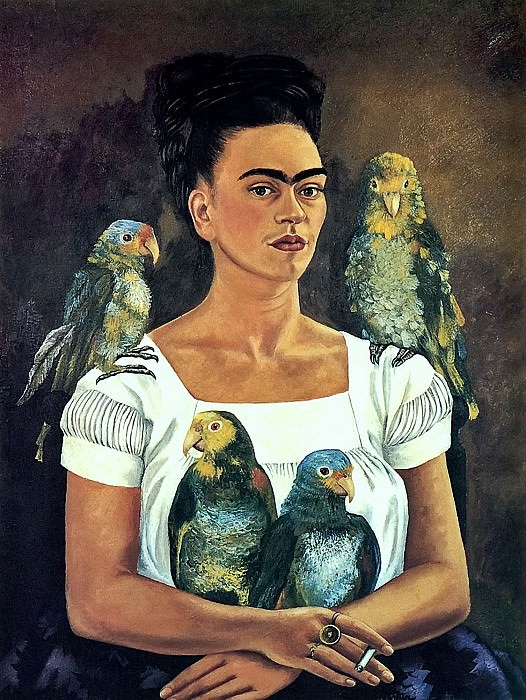 Я и мои попугаи. Фрида Кало