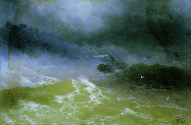 Ураган 1899, Иван Константинович Айвазовский