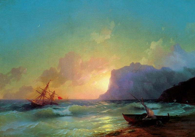 Море. Коктебель 1853 82,5х118, Иван Константинович Айвазовский