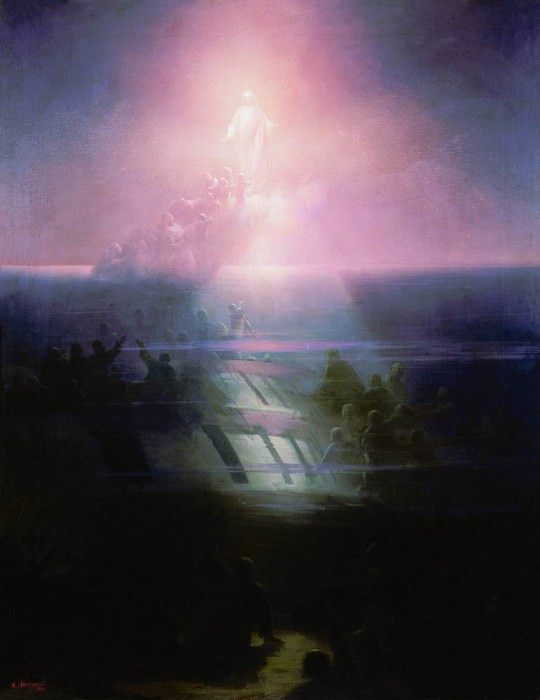 Гибель корабля Лефорт. Аллегорическое изображение 1858 102х81. Иван Константинович Айвазовский