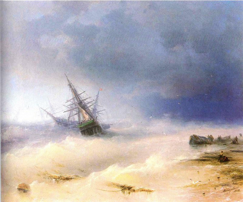 Storm. Ivan Konstantinovich Aivazovsky