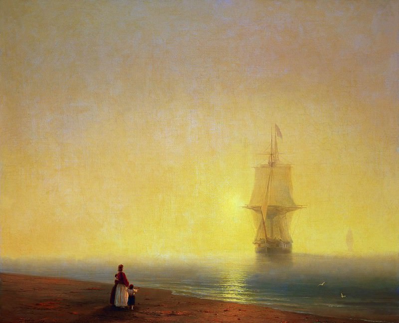 Утро на море 1849 85х101 (картина) — Иван Константинович Айвазовский