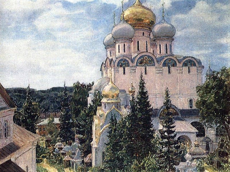 Novodevichy Monastery. Cathedral. 1926. Apollinaris M. Vasnetsov