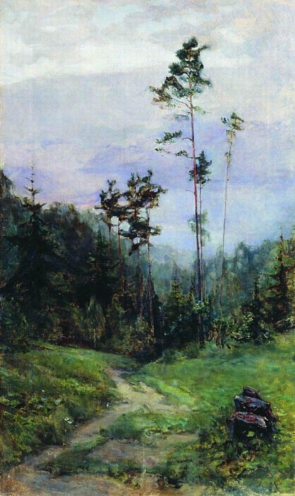 Ural landscape. 1930. Apollinaris M. Vasnetsov