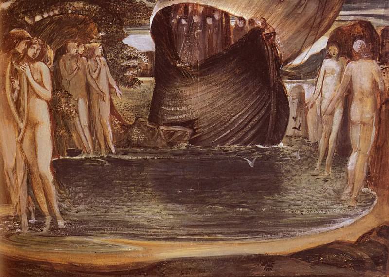 Design For The Sirens. Sir Edward Burne-Jones