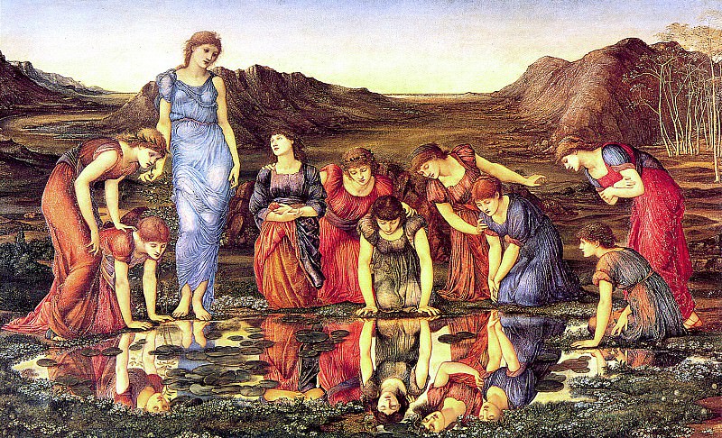 The Mirror of Venus. Sir Edward Burne-Jones
