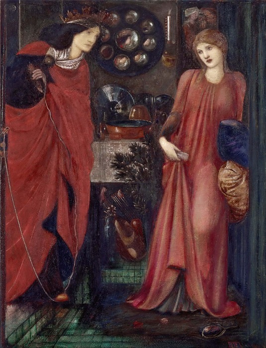 Fair Rosamund and Queen Eleanor. Sir Edward Burne-Jones