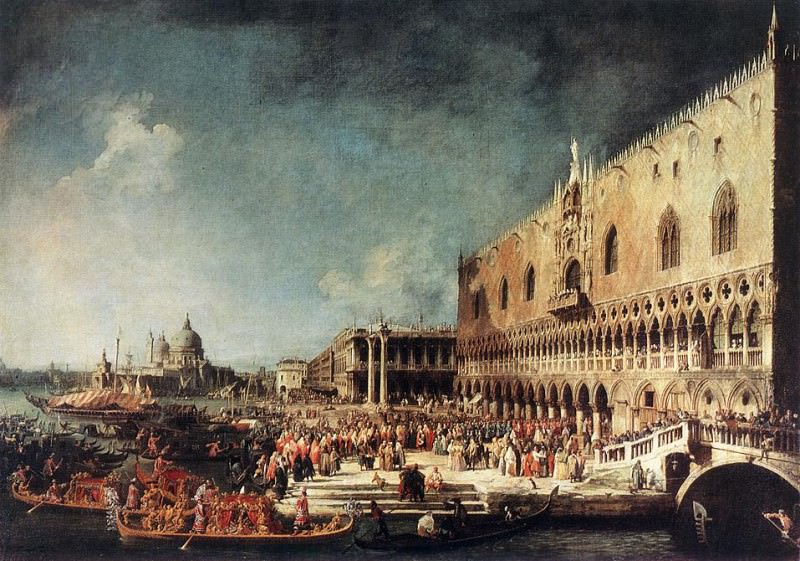 Arrival of the French Ambassador in Venice. Canaletto (Giovanni Antonio Canal)
