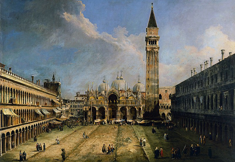 CANALETTO Piazza San Marco 1730. Canaletto (Giovanni Antonio Canal)
