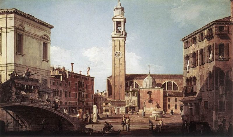View Of Campo Santi Apostoli. Canaletto (Giovanni Antonio Canal)