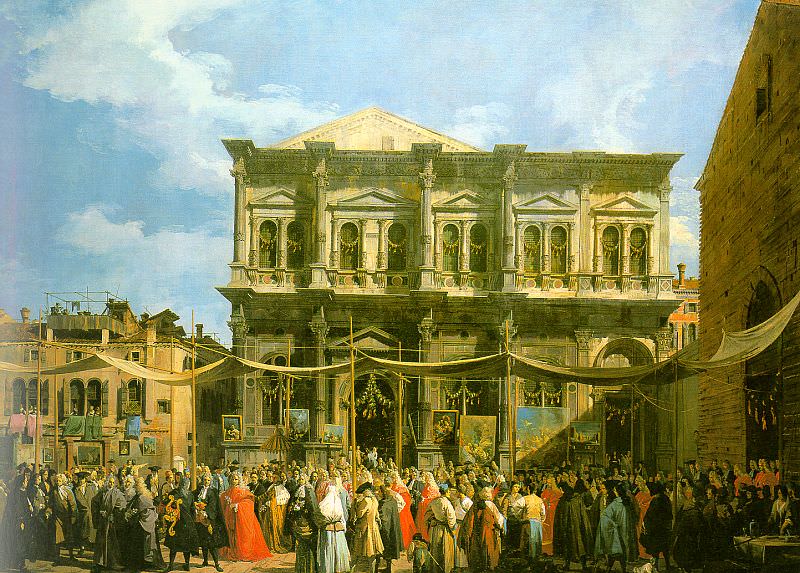 Venice The Feast Day of St. Roch (The Doge Visiti. Canaletto (Giovanni Antonio Canal)