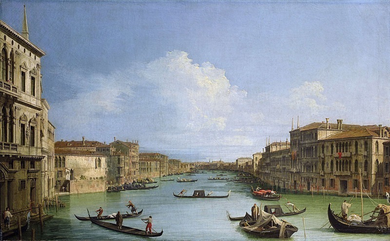 Вид на Большой канал от Палаццо Бальби. Каналетто (Джованни Антонио Каналь)