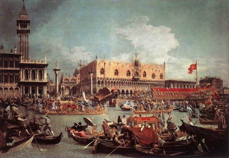 The Bucintoro Returning To The Molo On Ascension Day. Canaletto (Giovanni Antonio Canal)