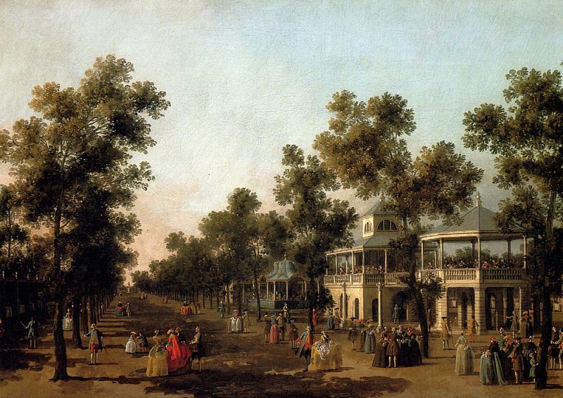 Canal Giovanni Antonio View Of The Grand Walk vauxhall Gardens With The Orchestra Pavilion. Canaletto (Giovanni Antonio Canal)