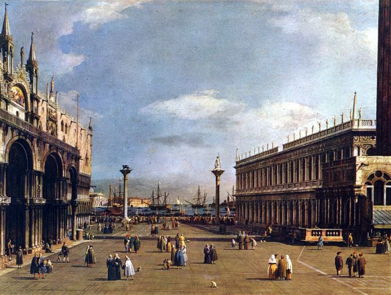 Canaletto The Piazzetta. Каналетто (Джованни Антонио Каналь)
