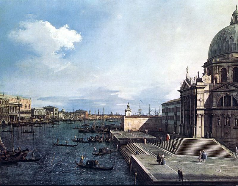 Canaletto The Grand Canal at the Salute Church. Каналетто (Джованни Антонио Каналь)