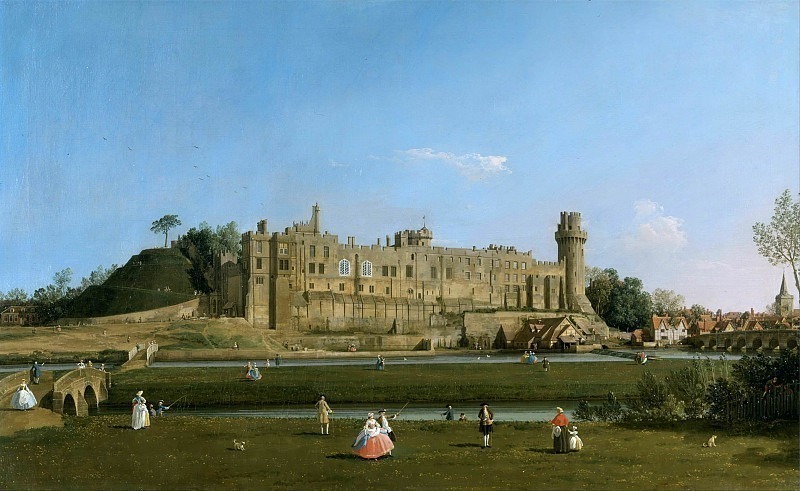 Warwick Castle. Canaletto (Giovanni Antonio Canal)