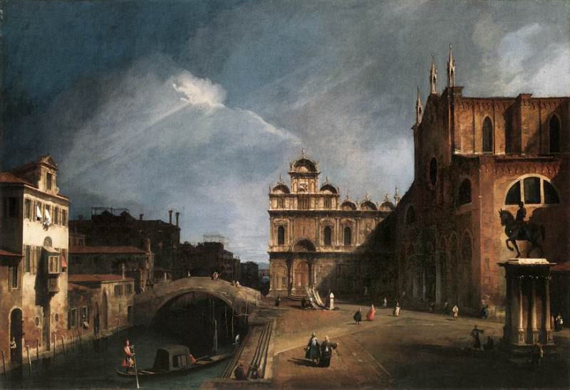 Церковь Св. Джованни и Паоло, а также Школа Сан-Марко,1726. Каналетто (Джованни Антонио Каналь)
