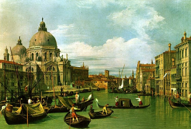 Canaletto The Grand Canal and the Church of the Salute. Canaletto (Giovanni Antonio Canal)