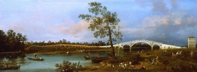 Old Walton Bridge. Canaletto (Giovanni Antonio Canal)
