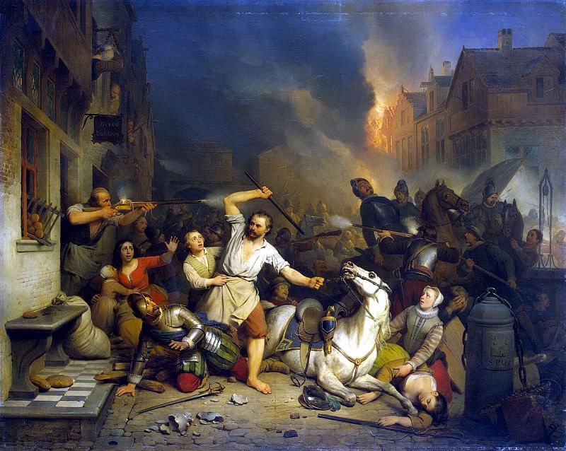 Бракелер, Фердинанд де - Неистовство французов в Антверпене. Эрмитаж ~ часть 2