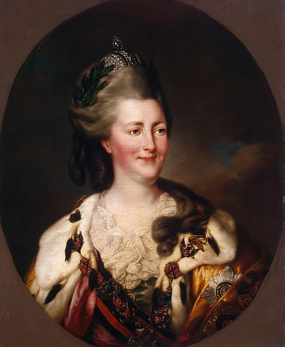 Brompton, Richard - Portrait of Catherine II. Hermitage ~ part 02