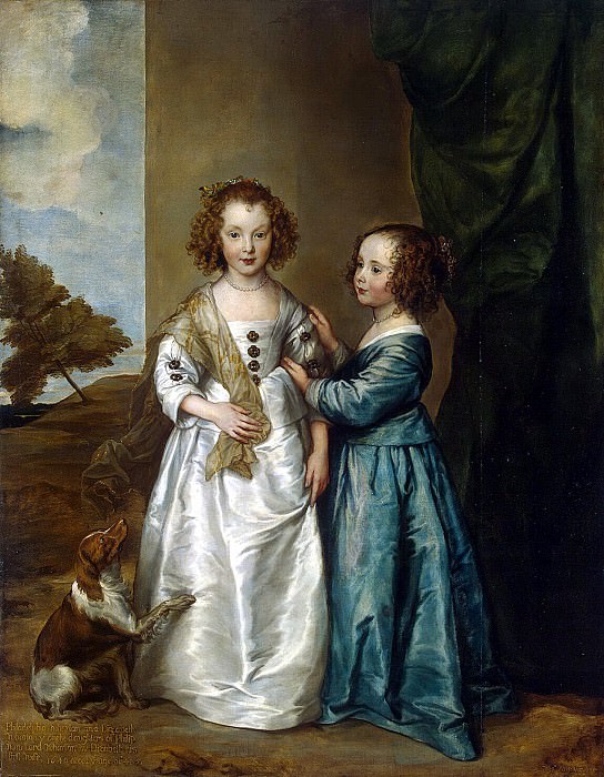 Van Dyck, Anthony - Portrait of Elizabeth and Philadelphia Wharton. Hermitage ~ part 02