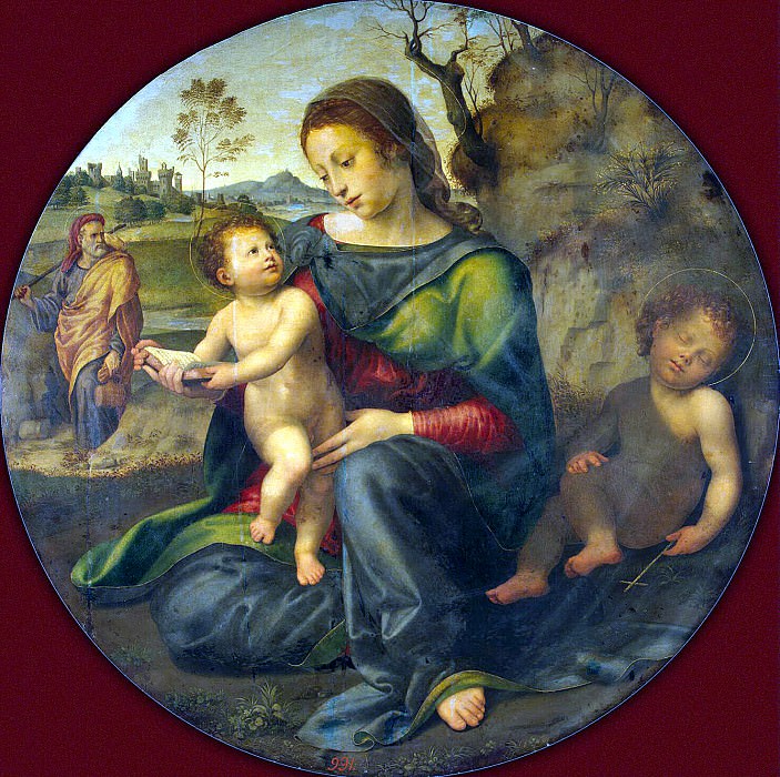 Budzhardini, Giulio di Pietro di Simone – Madonna with Child, St. Joseph and John the Baptist, Hermitage ~ part 02