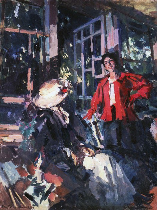 the window. 1919. Konstantin Alekseevich Korovin
