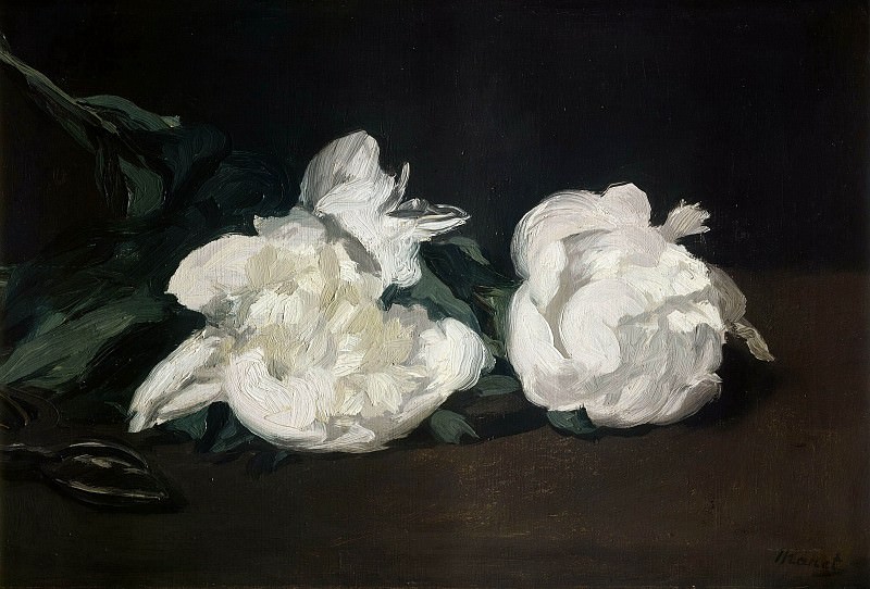 Branch of White Peonies and Shears. Édouard Manet