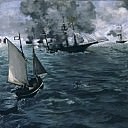 The Battle of the “Kearsarge” and the “Alabama”, Édouard Manet