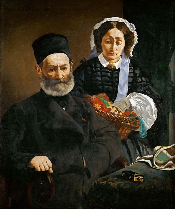 Portrait of Monsieur and Madame Manet. Édouard Manet