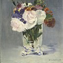 Цветы в хрустальной вазе, Эдуард Мане