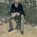 George Moore in the Artist’s Garden, Édouard Manet