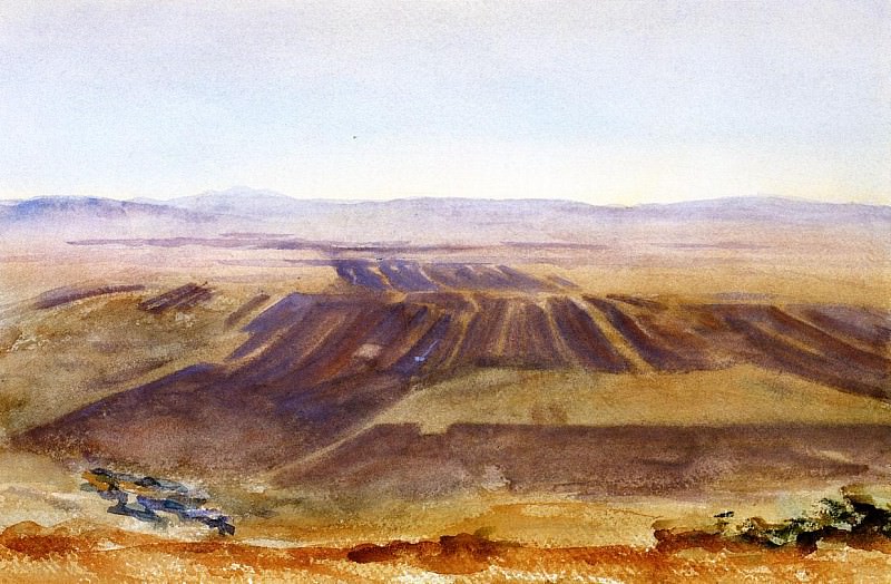 The Plains from Nazareth. John Singer Sargent