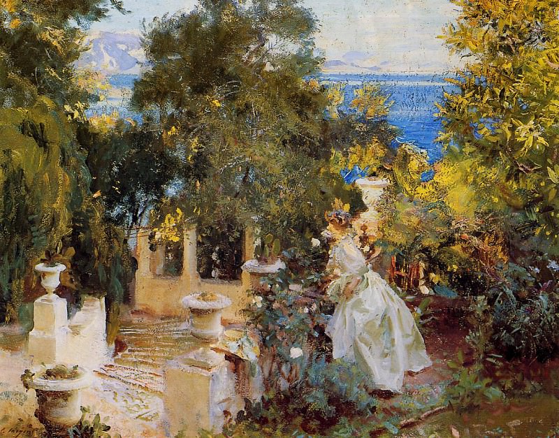 A Garden in Corfu. John Singer Sargent