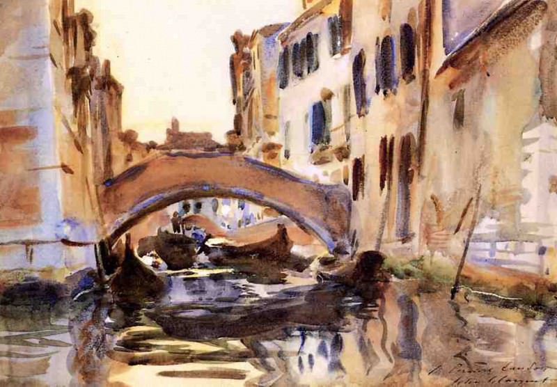 Venetian Canal. John Singer Sargent