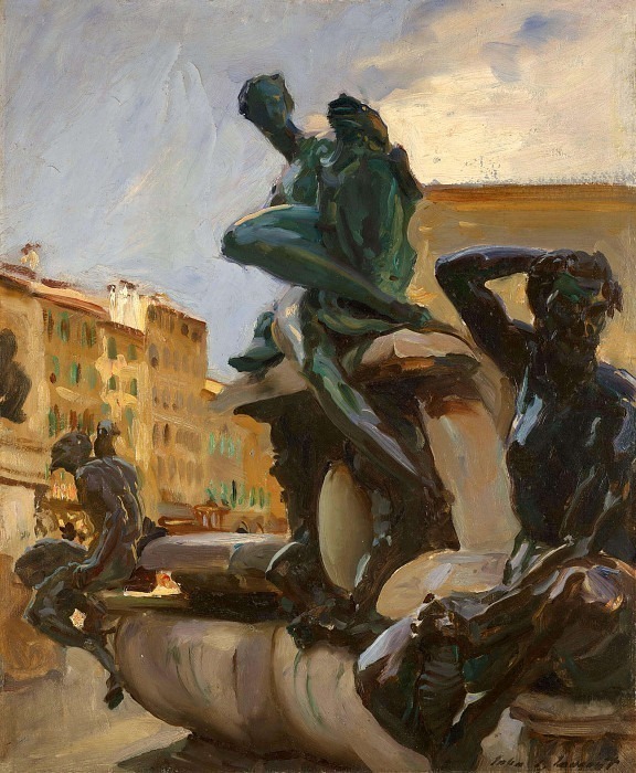 Fountain of Neptune. John Singer Sargent
