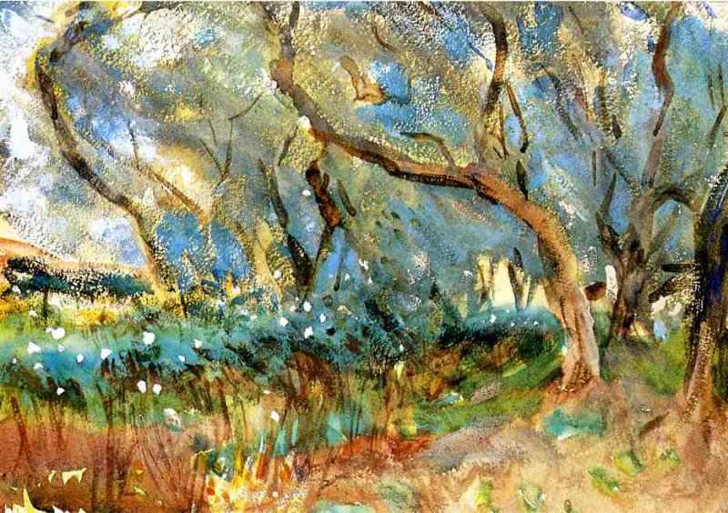 Landscape 1909 Corfu. John Singer Sargent