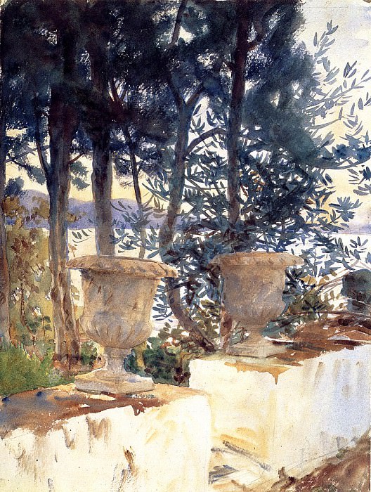 Corfu. The Terrace. John Singer Sargent