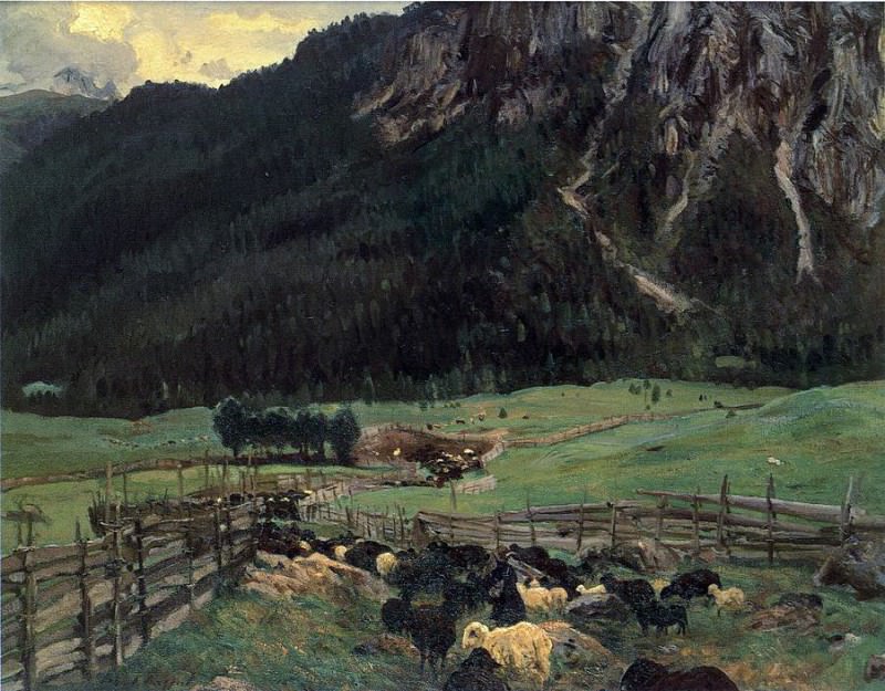 Sheepfold in the Tirol. John Singer Sargent